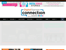 Tablet Screenshot of digitalsignageconnection.com